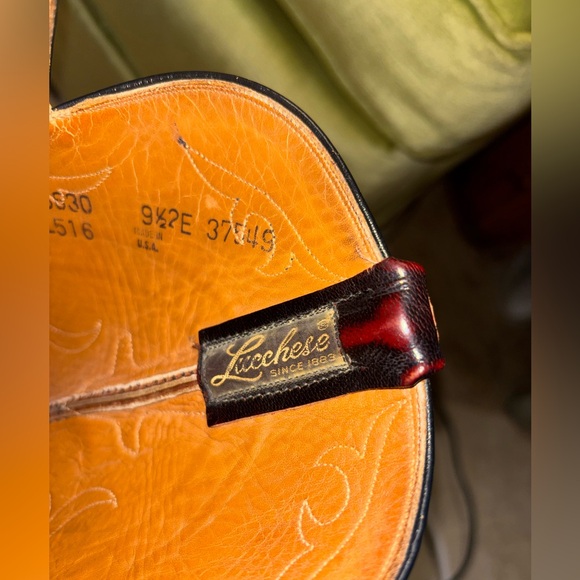 Mens Size 9.5 E  Lucchese Classics Black Cherry L6630 USA Cowboy Boots sold 3/13 - Picture 10 of 10